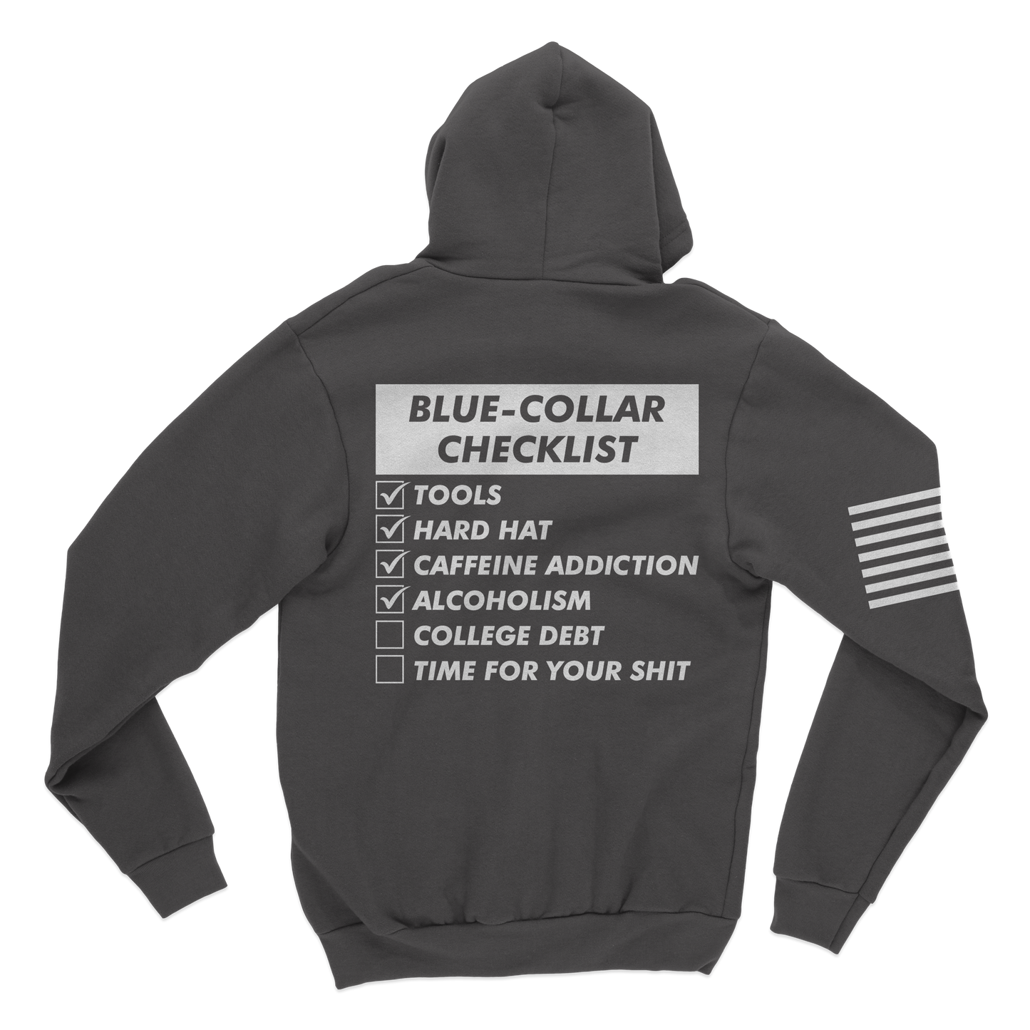 Blue-Collar Checklist Hoodie