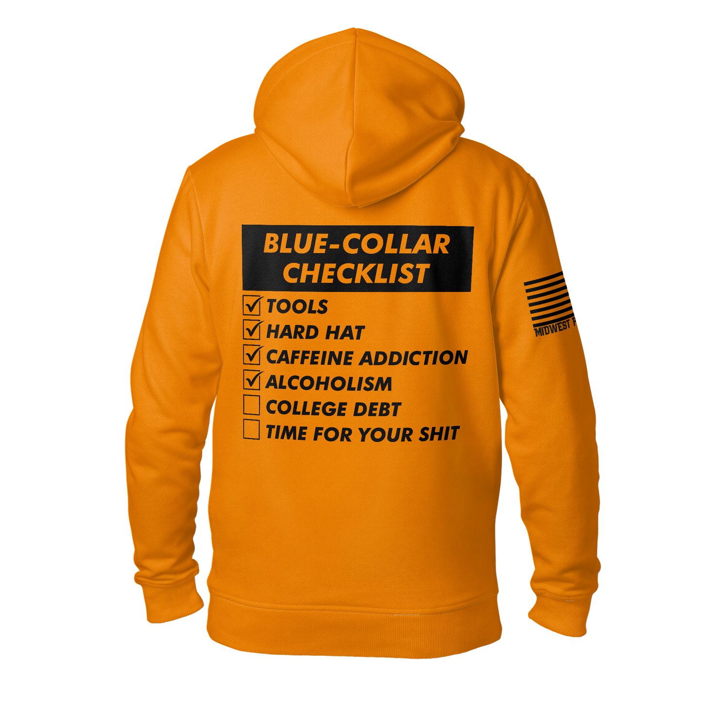 Blue-Collar Checklist Hoodie