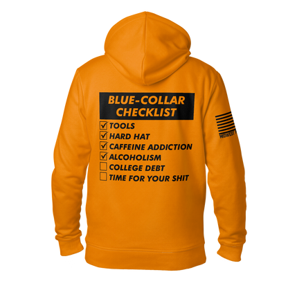 Blue-Collar Checklist Hoodie