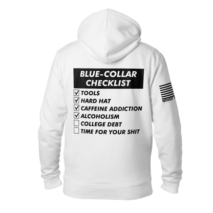 Blue-Collar Checklist Hoodie