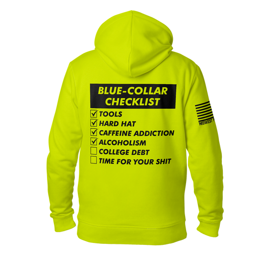 Blue-Collar Checklist Hoodie