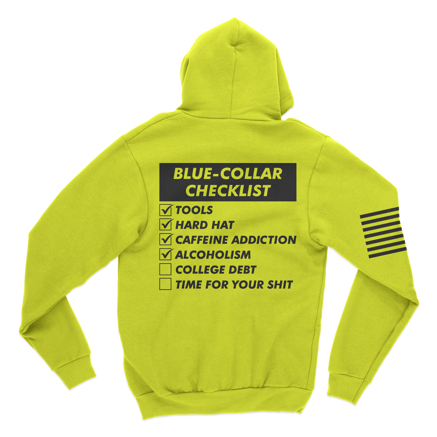 Blue-Collar Checklist Hoodie