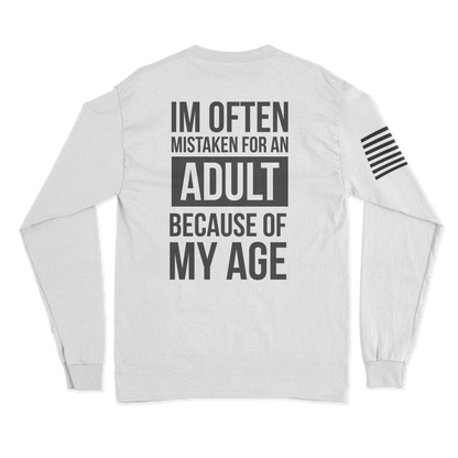 Mistaken As An Adult Long Sleeve Shirt