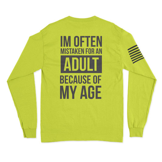 Mistaken As An Adult Long Sleeve Shirt