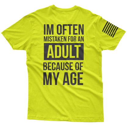 Mistaken As An Adult Hi-Vis T-Shirt