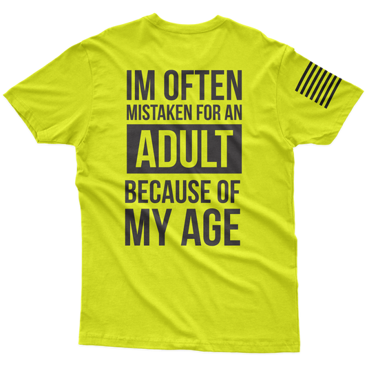 Mistaken As An Adult Hi-Vis T-Shirt